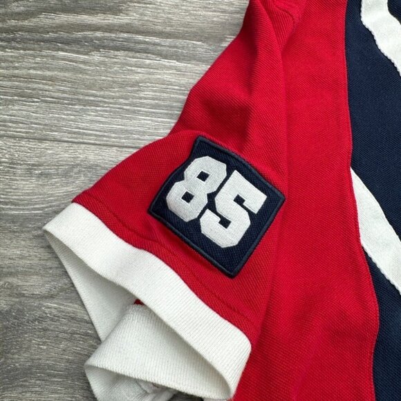 Tommy Hilfiger American Classics Flag Embroidered Polo Shirt Men's XXL RARE Y2K - Picture 5 of 15